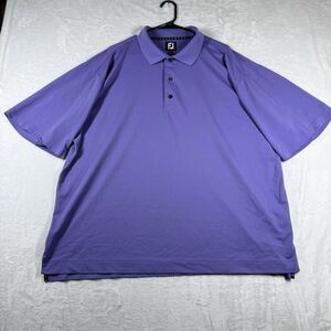 Footjoy FJ Performance Golf Polo‎ Size XXL Purple Performance Moisture Wicking
